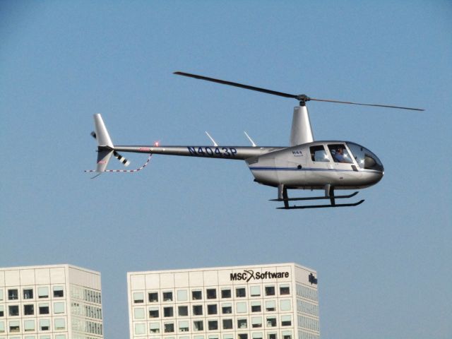 Robinson R-44 (N4043P) - Lifting off from KSNA