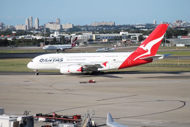 Airbus A380-800 (VH-OQE) - On the Observation Deck (International Terminal)