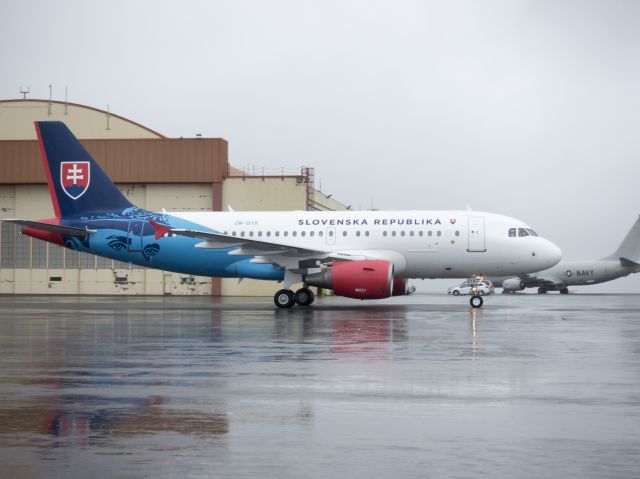 Airbus A319 (OM-BYK) - Sate aircraft. 24 SEP 2017.