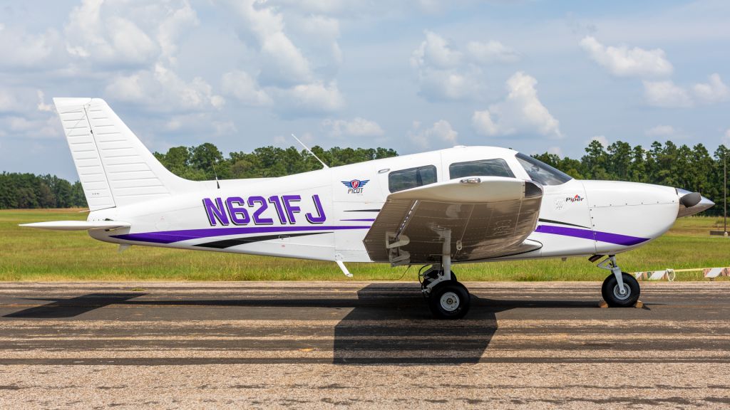 Piper Cherokee (N621FJ) - Stephen F. Austin State University's "Flying Jacks" trainer.