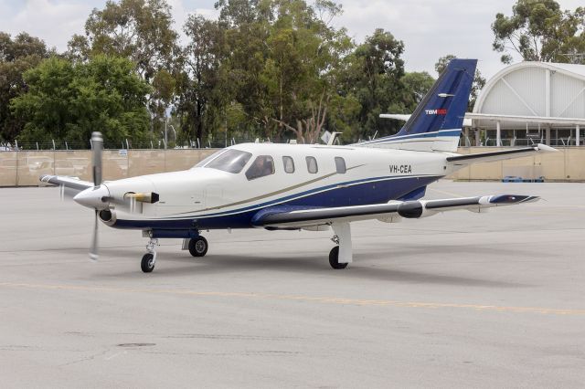 Socata TBM-850 (VH-CEA) - A&C Aviation (VH-CEA) Socata TBM-850 taxiing at Wagga Wagga Airport