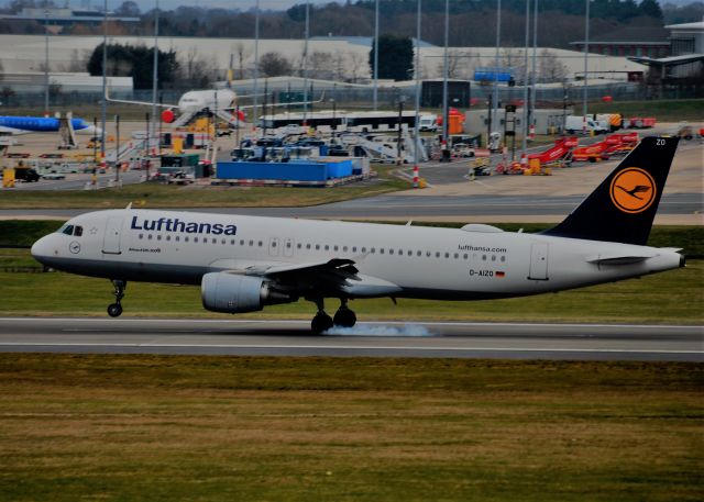 Airbus A320 (D-AIZO) - From Freeport Car Park