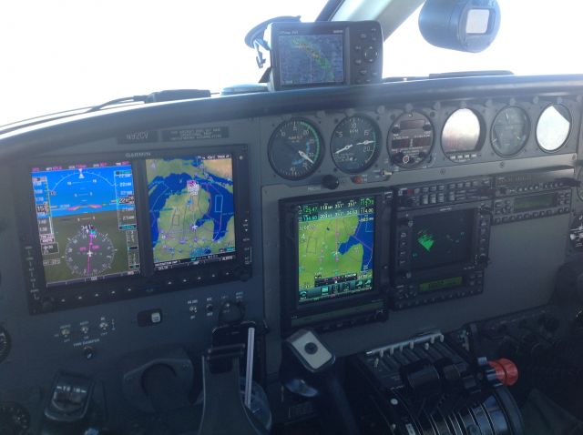Cessna 421 (N92CV) - Garmin GTN750 installed with a Garmin G600.
