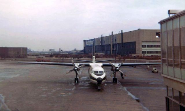 FAIRCHILD HILLER FH-227 — - Flashback to 1968 ~~br /Mohawk Airlines Fairchild Hiller FH-227B.br /Scan of a Kodak 620 film print taken in 1968 with a Kodak Bullseye Camera.br /This 56 year old print was quite faded. I had shared this print with a Mohawk Airlines "fan" over ten years ago and he had repaired it as best he could back then and then he had posted it on a web site he had built that featured photos of Robinson, Mohawk, and Empire Airlines. Very regretfully, he has passed on and his website has been discontinued. So, after having an email discussion with FA Support Specialist Nathan L., I was assured that old-age pictures such as this are permitted for posting here in the FA Gallery, I dug out this pic (and others) and used PS to "resurrect" the color (as much as possible) seen in this. I removed a crease or two and this is the result.br /I took this at KBUF several months before I enlisted in the USAF and left Western New York.