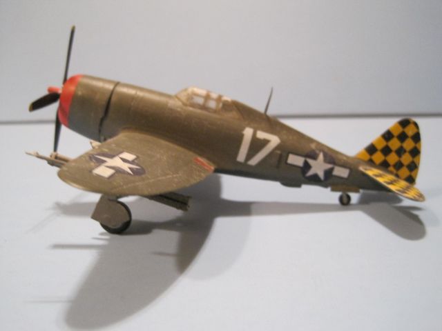 — — - 1/72 scale model of Republic P-47D "razorback" Thunderbolt.  Markings for 325th fighter group in Italy.