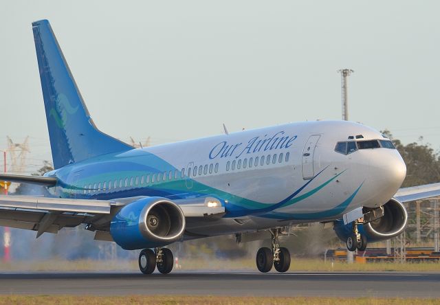 Boeing 737-700 (VH-NLK) - Here is VH-NLK on its 1st visit to Gladstone, Queensland, In its new livery "Our Airline"