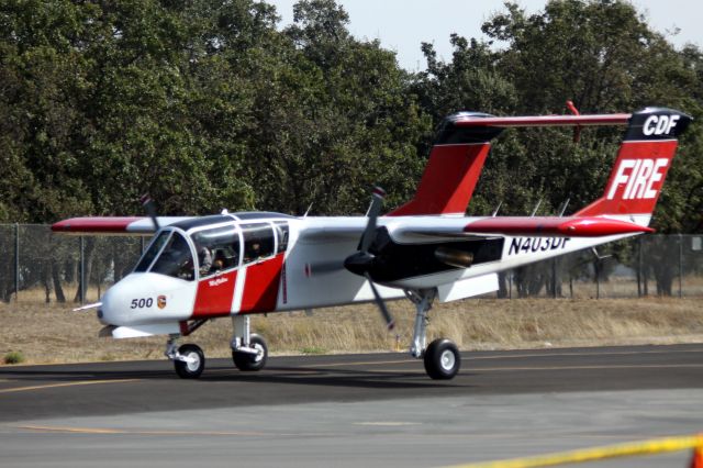 North American Rockwell OV-10 Bronco (N403DF) - Forestry Aircraft called into service during the "Wings Over Wine Country" Airshow   09-27-2015