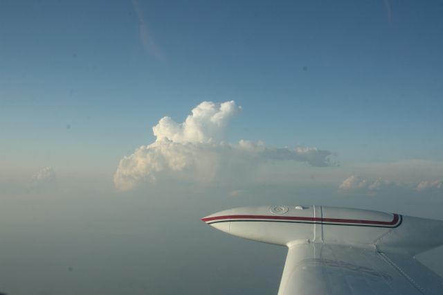 Cessna 401 (N4062Q) - Thunderstorms over Kansas