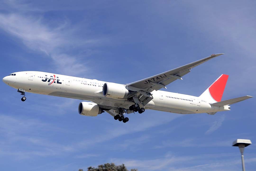 BOEING 777-300 — - Japan Airlines Boeing 777-346ER JA741J at LAX on September 21, 2012. It first flew as N50281 on August 21, 2009. Its construction number is 28552. It was delivered to Japan Airlines on September 15, 2009.