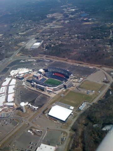 Piper Cherokee (N267ND) - Gillette Stadium.