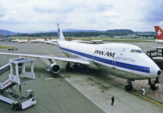 N747PA — - Name "Juan T. Trippe" - at Zurich Airport - 1984-07-15.