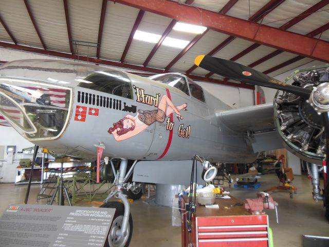 Douglas A-26 Invader (N7705C) - Douglas RA-26C Invader @ Cavannah Flight Museun, Addison, TX 44-35710