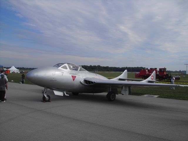 F+W EMMEN Vampire — - Vampire at Kitchener Waterloo airshow.