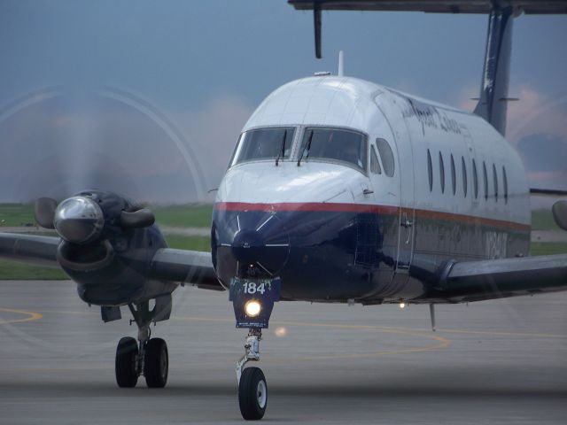 Beechcraft 1900 — - Great Lakes Airlines after landing at the Garden City Airport