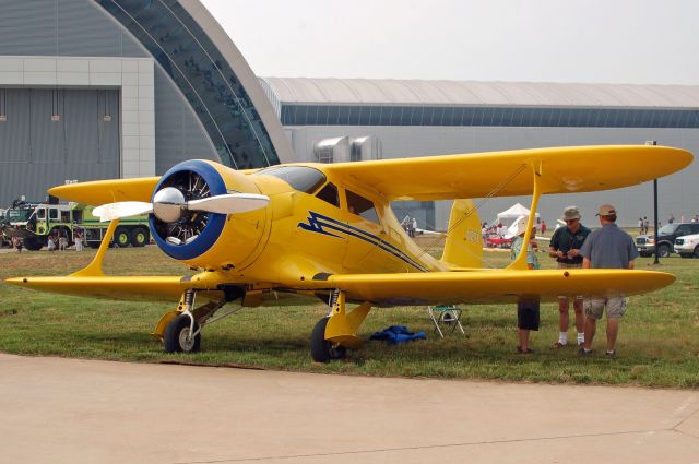 Beechcraft Staggerwing (N27EN27E) - At the Smithsonian Air & Space Museums Udvar-Hazy Center during Become a Pilot Day 2008.