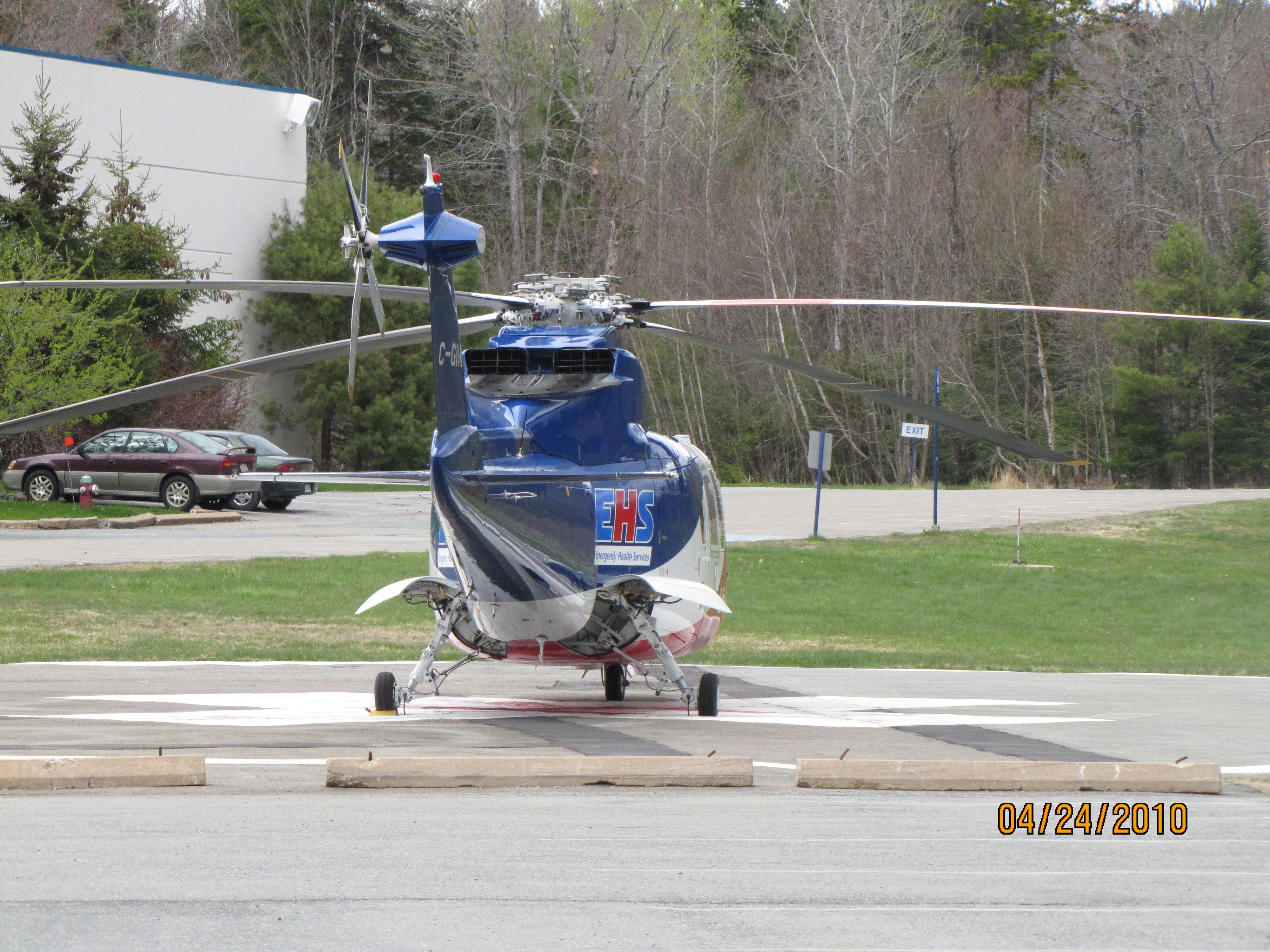 C-GIMN — - Parked on Helipad  at Hospital Bridgewater NS. April 24/10