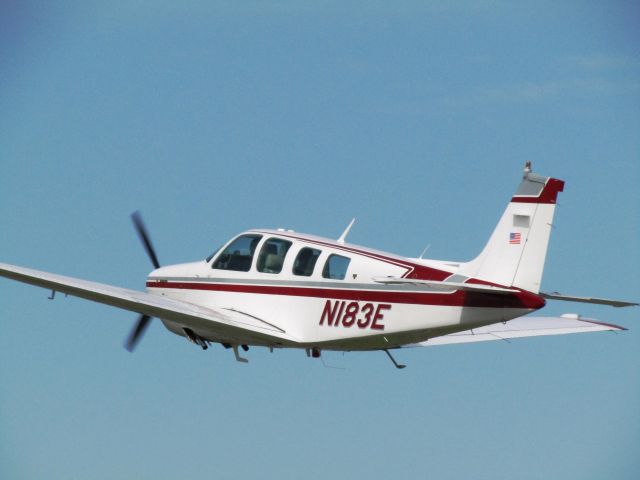 Beechcraft Bonanza (36) (N183E) - Taking off RWY 24