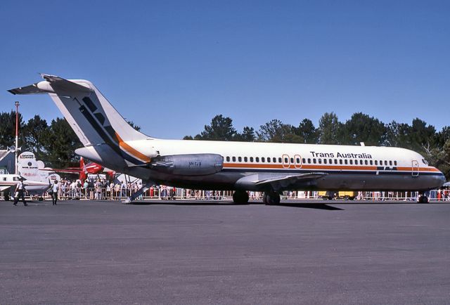 BOEING 767-300 (VH-TJR) - TRANS AUSTRALIA AIRLINES - TAA - McDONNELL DOUGLAS DC-9-31 - REG VH-TJR (CN 47528/671) - MANGALORE AIRPORT VIC. AUSTRALIA - YMNG (7/4/1985)TAKEN AT THE MANGALORE AIR SHOW IN 1985.