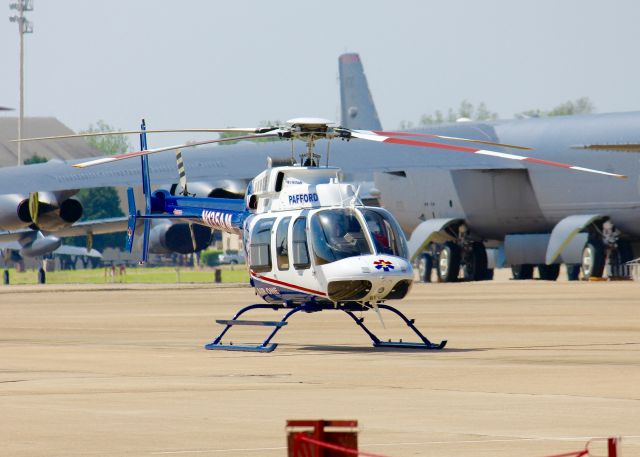 Bell 407 (N135AM) - At Barksdale Air Force Base.