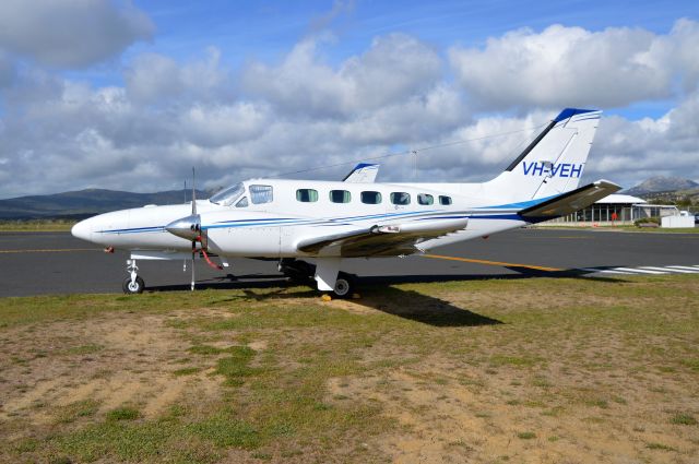 Cessna Conquest 2 (VH-VEH) - Corporate Air conquest 2 at Flinders Island, Oct 2017