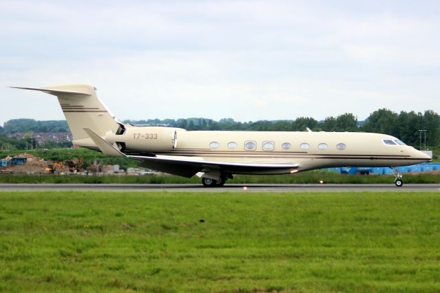 Gulfstream Aerospace Gulfstream G650 (T7-333) - Landing on rwy 07 on 1-Jun-24 arriving from LESO.