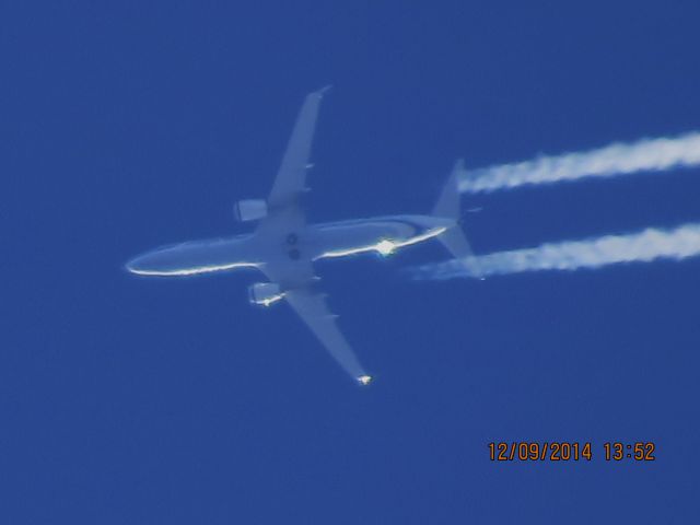 Boeing 737-900 (N402AS) - Alaska Airlines flight 38 from to FLL over Baxter Springs Kansas (78KS) at 35,000 feet.