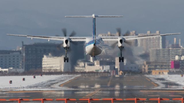 de Havilland Dash 8-400 (JA850A) - ANA Wings - AKX / Bombardier DHC-8-402Q Dash 8 [DH8D]br /Jan.01.2016 Hakodate Airport [HKD/RJCH] JAPAN