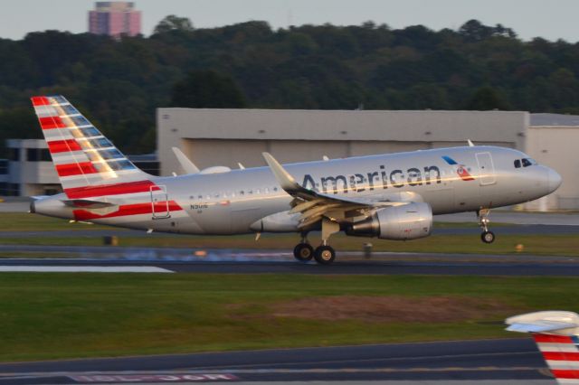 Airbus A319 (N9016) - Arriving runway 18L at KCLT - 10/21/20