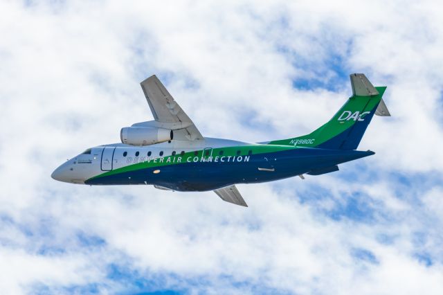 Fairchild Dornier 328JET (N398DC) - A Denver air Connection Dornier 328 JET taking off from PHX on 2/11/23 during the Super Bowl rush. Taken with a Canon R7 and Canon EF 100-400 II L lens.