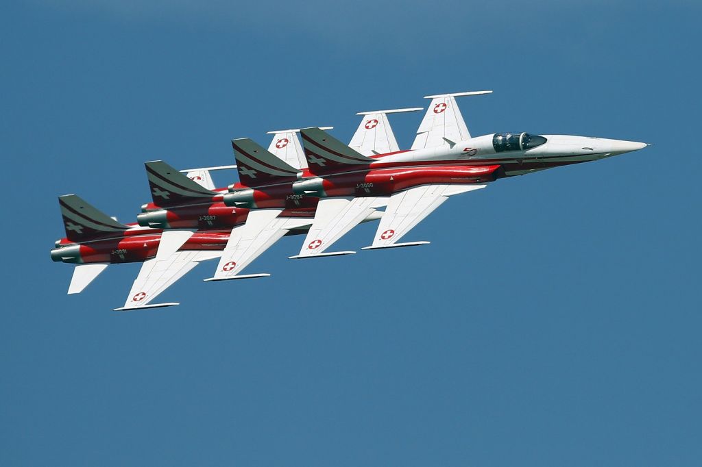 Northrop RF-5 Tigereye (J3090) - Patrouille Suisse at AIR14/Payerne/CH