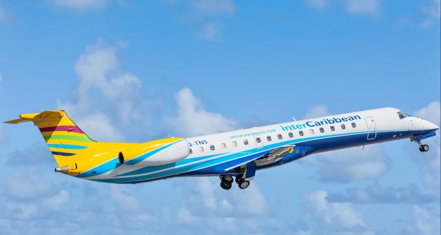 Embraer ERJ-145 (VQ-TNS) - Inter Carribean airlines departing TNCM St Maarten.