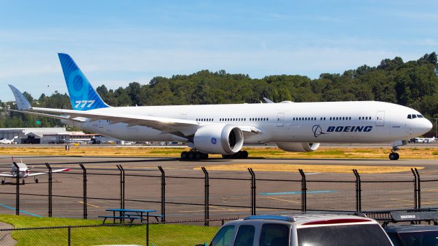 BOEING 777-9 (N779XY) - Soon to be the longest commercial aircraft, standing at 251ft, 9XY heads out for a test flight.