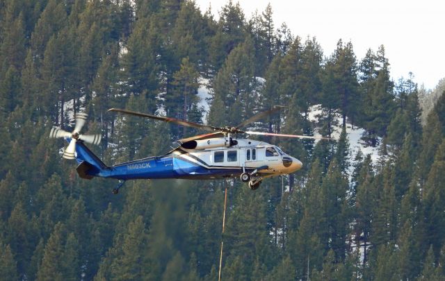 Sikorsky S-70 (N603CK) - Doing work in the mountains, out if KCXP.