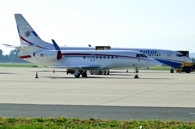 Dassault Falcon 2000 (OE-HEY) - Graz  -  OE-HEY  -  Dassault Falcon-2000LXS  -  14-10-2017