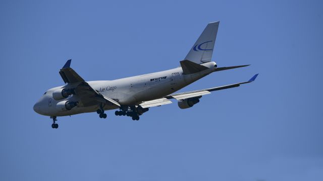 Boeing 747-400 (N703CK) - Kraainem, dans mon jardin