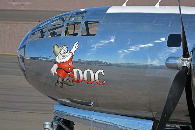 Boeing B-29 Superfortress (N69972) - Nose art of Boeing B-29 Superfortress N69972 Doc at Phoenix Deer Valley Airport on September 17, 2019.