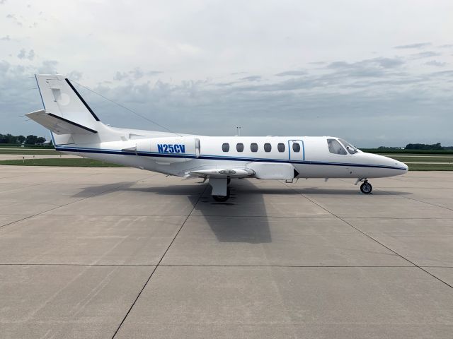 Cessna Citation II (N25CV) - 20 JUL 2019. Ferry flight USA to South Korea. Equipoped with a camera pod.