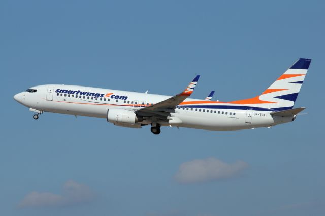 Boeing 737-800 (OK-TSS) - 18/11/2022: Flight to Barcelona (BCN) after T/O from runway 26.