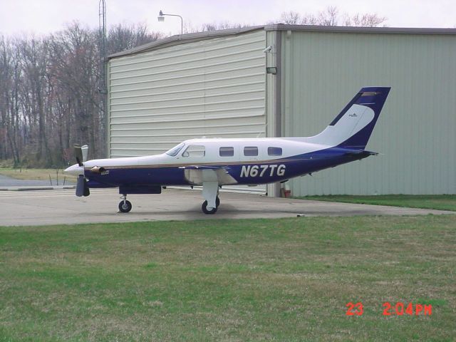 Piper Malibu Meridian (N67TG) - Parked on ramp on 3/23/10