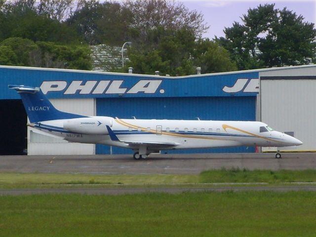 N616WA — - This Embraer larger class business jet is a welcome aircraft to the facility here in Northeast Philadelphia in the Spring of 2011.