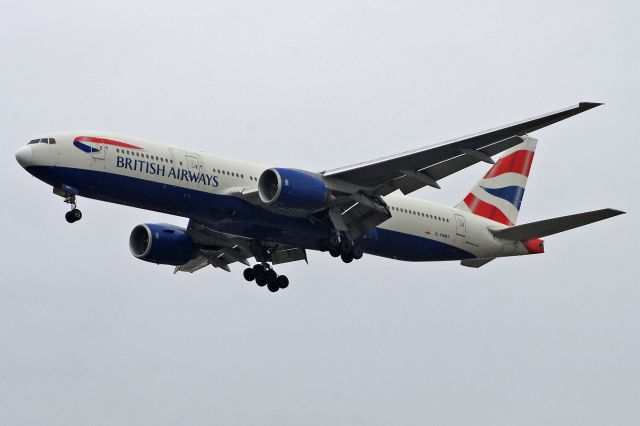 Boeing 777-200 (G-YMMT) - Boeing 777-236 ER, British Airways, G-YMMT, 14.Oct.2022, EGLL London Heathrow, Waye Ave Park