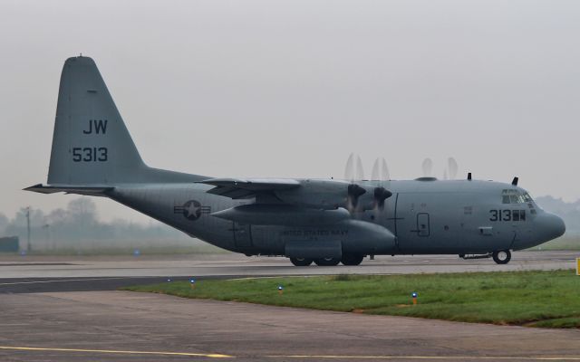 Lockheed C-130 Hercules (16-5313) - usn c-130t 165313 dep shannon this morning 4/11/15.