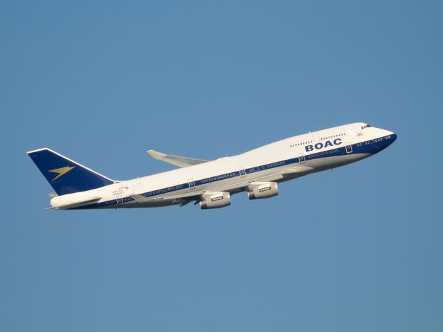 Boeing 747-400 (G-BYGC) - Painted as retro BOAC