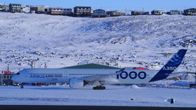 F-WWXL — - The Airbus A350-1000 (A350-1041) F-WWXL. In Iqaluit for cold weather testing. Feb.21, 2017