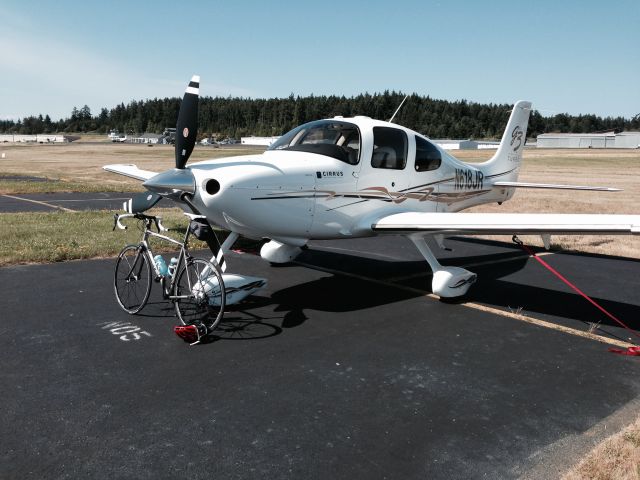 Cirrus SR-22 (N618JR) - Friday Harbor, pre ride.  A healthy alternative to the $100 hamburger!!