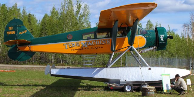 — — - She is under going c.g. tests in preparation of being used as a float plane again. Hope to send a photo of her taking off soon.