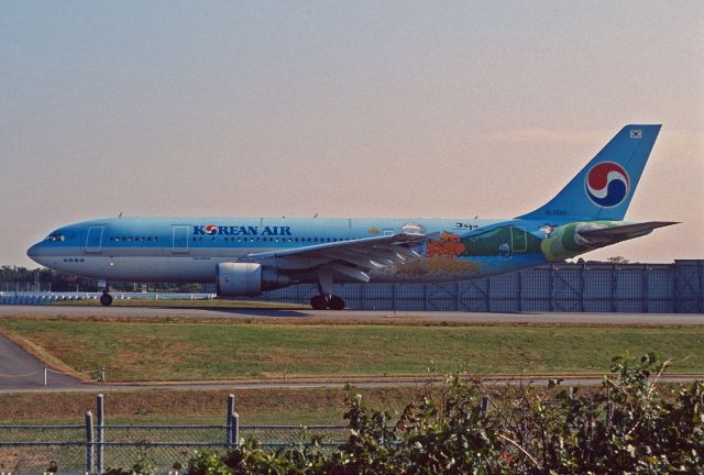 Airbus A300F4-600 (HL7242) - Taxing at Narita Intl Airport on 2005/11/12