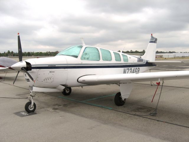 Beechcraft Bonanza (36) (N7346R) - PARKED AT FULLERTON