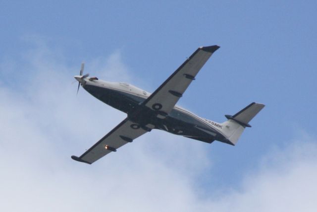 Pilatus PC-12 (N825MK) - N825MK departs Runway 14 at Sarasota-Bradenton International Airport enroute to Tulsa International Airport