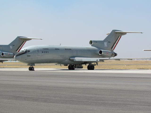 — — - Mexican Air Force B727-100, at Sanata Lucia Air Base, December 2014.